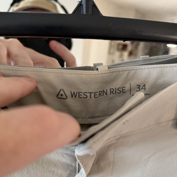 Men's Western Rise Flat Front Shorts Size 34 Color Grey - Picture 3 of 4